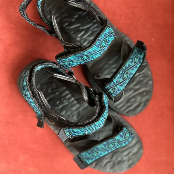 OP Black and Blue Outdoor Sandals with Adjustable Straps - Picture 8 of 8